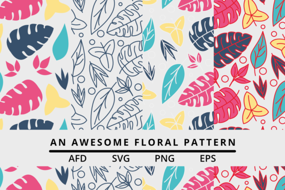 An Awesome Floral Pattern V1: Elevating Fabric Crafts and Merchandise