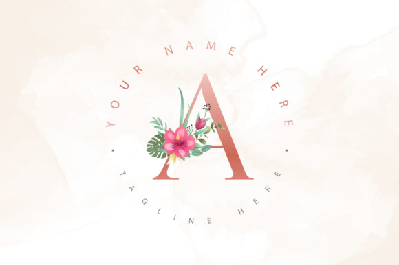 Beautiful Letter A Floral Logo Design Guide