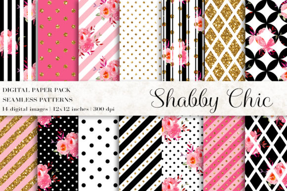 Bringing Vintage Charm to Life with Shabby Chic Floral Digital Papers