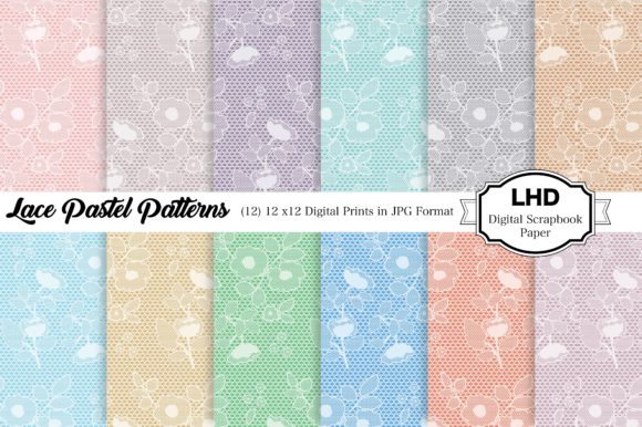 Digital Paper Lace Floral: Elegant Design Assets