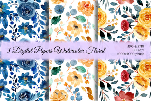 Elevating Creative Projects with Seamless Pattern Floral Watercolor 43