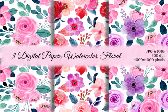 Elevating Creative Projects with Seamless Pattern Floral Watercolor 29