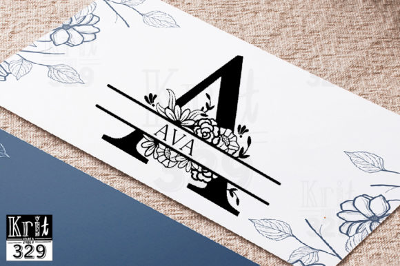 Elevating Plant Lover Crafts with the Split Monogram Floral Border SVG