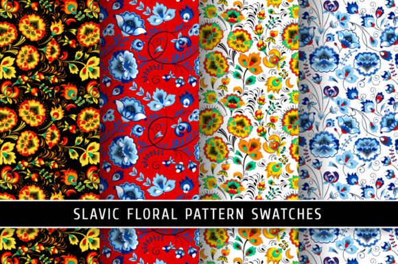 Evaluating Floral Slavic Seamless Patterns 1 for Design Projects