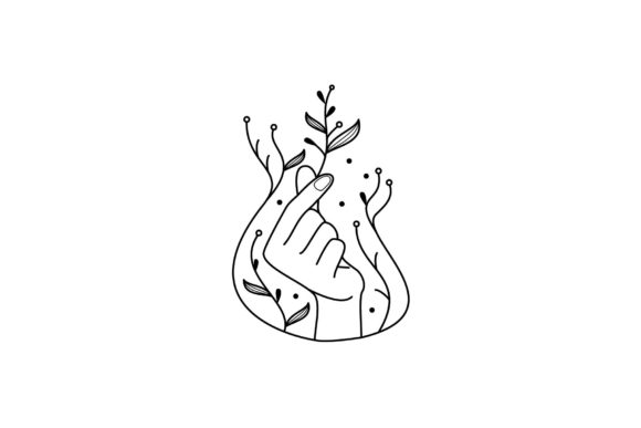Female Hand and Floral Element Vector Design Guide