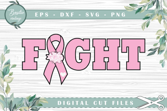 Fight Breast Cancer Pink Ribbon Floral: A Versatile Design for Awareness and Creativity