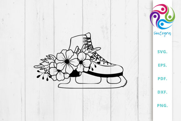 Floral Skating Boot Svg File: Creative Applications for Crafters and Businesses