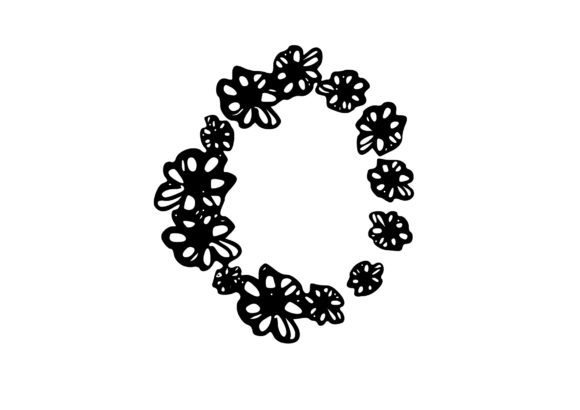 Mono Letter ‘0’ Floral Number: Design Versatility