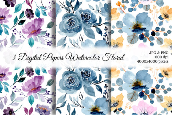 Seamless Pattern Floral Watercolor 36: Creative Uses