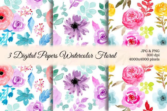 Seamless Pattern Floral Watercolor 53 Design Guide