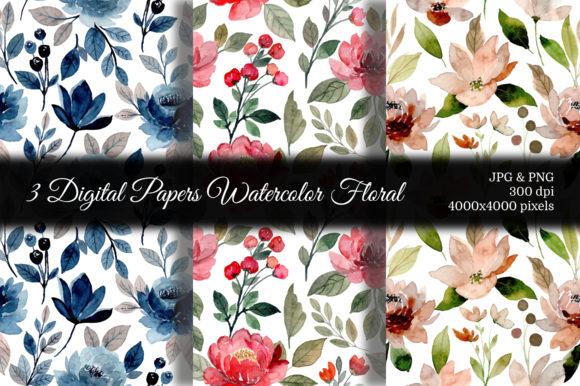 Seamless Pattern Floral Watercolor 69: Elevating Modern Digital Design