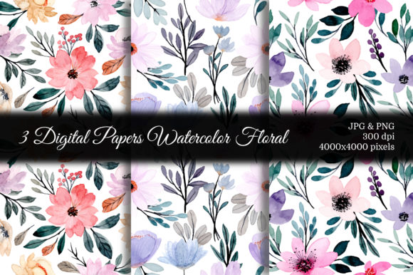 Strategic Application of Seamless Pattern Floral Watercolor 50 in Digital Design